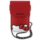 Hello Kitty Leather Hiding Kitty Cord somiņa, sarkana