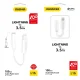Dudao L16i Lightning uz 3.5mm audio adapteris, balts