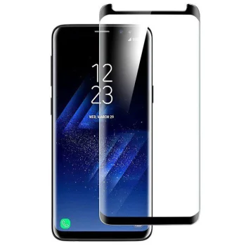 5D Tempered Glass Screen Protector For Samsung Galaxy S9 SM-G960F, black | Ekrāna Aizsargstikls