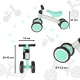 Bērnu Balansa Ritenis Mazuļu Līdzsvara Velosipēds ar Četriem Riteņiem TRIKE FIX TINY, Piparmētru | Balance...