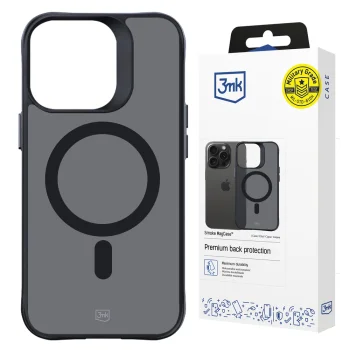 3mk iPhone 14 Pro Max vāciņš Smoke MagCase, puscaurspīdīgs