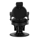 Bārddziņa krēsls Gabbiano Niccolo ar melnu pamatni, melns