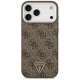 Guess 4G Triangle Logo MagSafe vāciņš priekš iPhone 18 Pro Max / 17 Pro Max, brūns