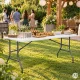 Saliekams dārza un banketu galds MultiGarden 153x70 cm, balts