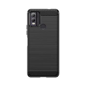 Carbon Case silikona vāciņš Nokia C22 Melns
