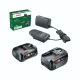 Bosch 18V sākuma komplekts (2.0Ah + 4.0Ah) ar lādētāju AL 18V-20