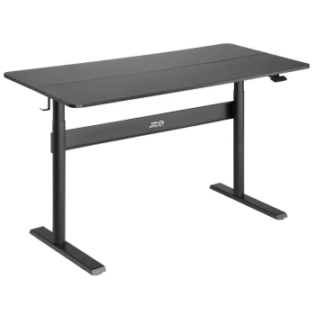 Ergo Office ER-453 Ergonomiskais galds, melns, 140x68cm