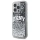 DKNY vāciņš Liquid Glitter Arch Logo priekš iPhone 16 Pro 6.3\", melns