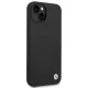 BMW Silikona aizsargvāciņš ar metāla logo iPhone 14 / 15 / 13, Melns