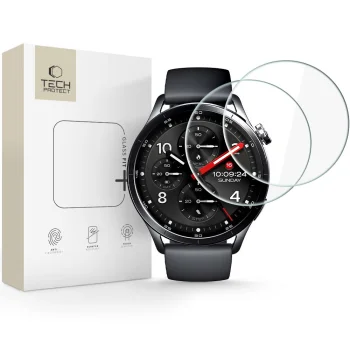 Tech-Protect Glass Fit+ aizsargstikls Xiaomi Watch S5 46mm, 2 gab.