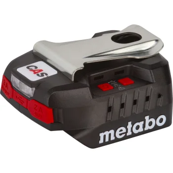 Akumulatoru lādētājs Metabo PC 18-65, 18V ar ārējā akumulatora funkciju, melns
