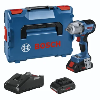 Akumulatora trieciena uzgriežņatslēga Bosch GDS 18V-450 HC (2x 4,0 Ah, L-BOXX)