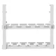 Maclean MC-104 W Zemgalda kabeļu organizators, 2 līmeņi, balts