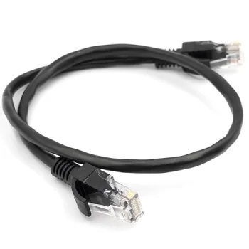 Cat5E UTP Tīkla Kabelis 0.5m Melns