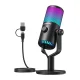 Maono DM30RGB spēļu mikrofons, melns
