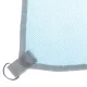 Pretsmilšu pludmales paklājiņš XXL 200x200cm, zils