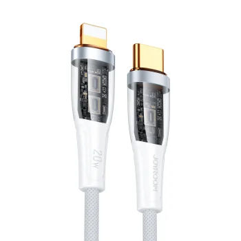 Joyroom Star-Cloud A3 USB-C uz Lightning kabelis 20W 1.2m White