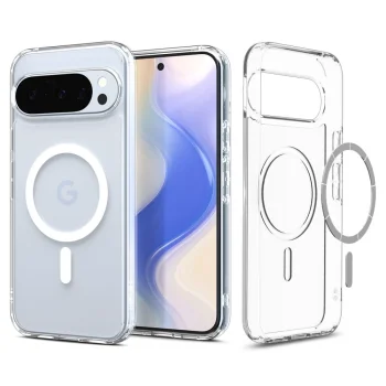 Spigen Ultra Hybrid Mag MagSafe vāciņš Google Pixel 10 / 10 Pro, caurspīdīgs/balts