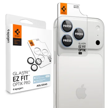 Kameras aizsargstikls Spigen Optik Pro Glas.tR EZ Fit priekš iPhone 18 Pro / 18 Pro Max, 2 gab., Gaiši zils