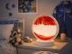 3D smilšu lampa ar kustīgām smiltīm, LED RGB, USB