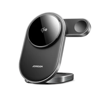 Joyroom JR-W17 Qi 3-in-1 bezvadu lādētājs, melns