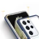 Hybrid Armor Samsung Galaxy S23 Ultra vāciņš Clear 3in1, caurspīdīgs ar zilu rāmi