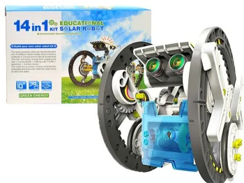 Attīstošā rotaļlieta Konstruktors uz saules baterijām 14in1 | Educational Kit Toy Construсtor Solar Robot DIY...