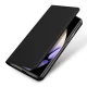 Atverams vāciņš Dux Ducis Skin Pro priekš Realme 10 Pro+ ar statīvu un kartes kabatu, melns