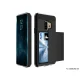 Samsung Galaxy S9 (G960F/DS) Slide Card Holder PC + TPU Hybrid Back Case Cover, Black | Telefona Maciņš Vāciņš...