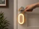 LED nakts lampa ar pakaramo un kustību sensoru, silta gaisma, brūna