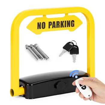 Multistore saliekama autostāvvietas barjera ar tālvadības pulti un signalizāciju, 35 cm