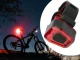 Aizmugurējais velolukturis 14 LED, USB lādējams, sarkana gaisma, melns