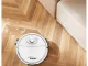 Automātiskais bezvadu grīdas tīrīšanas robots ar birstēm, balts