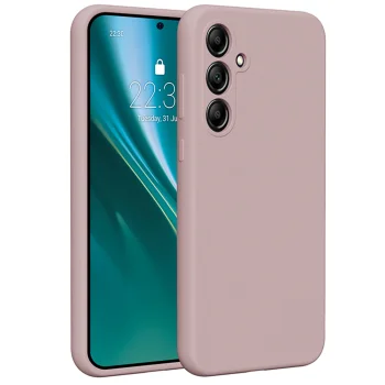 Etteri Silicone Case vāciņš Samsung Galaxy A35 5G, gaiši rozā