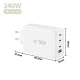 Tech-Protect NC240W-GaN 4 portu 240W sienas lādētājs, balts
