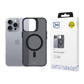3mk iPhone 16 Pro Max vāciņš Smoke MagCase, puscaurspīdīgs