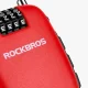 Rockbros 32420981001 velosipēda slēdzene ar izvelkamu trosi, sarkana