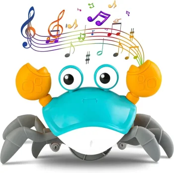 Interaktīva elektroniskā muzikālā rotaļlieta "Skrejošs krabis" | Electronic Musical Toy "Running Crab"