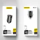 Dudao R3MAX 48W mini automašīnas lādētājs QC PD, melns