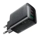 Tīkla lādētājs Acefast A108 GaN 67W 2x USB-C 1x USB-A, melns