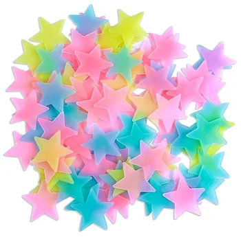Fluorescējošas zvaigznes 100 gab. maisījums | Stars fluorescenc pcs mix