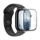 AmazingThing Radix aizsargstikls ar vāciņu Apple Watch Series 11 46mm, caurspīdīgs