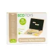 Ecotoys G068 magnētiskā tāfele - klēpjdators ar burtiem un cipariem, zila