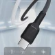 Dudao L9C Max USB-C uz USB-C kabelis 240W PD 1.2m, melns