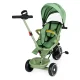 Ecotoys trīsritenis-pastaigu ratiņi 2in1 ar rotējošu sēdekli, zaļš