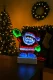 3D LED Ziemassvētku vecītis, spīdoša dekorācija