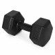 Sešstūra hanteles MOVEPRO 2x3 kg, fitnesa svaru komplekts, melnas