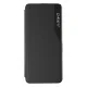 Atverams vāciņš Hurtel Eco Leather View Case tālrunim Poco M4 Pro 5G ar statīvu, zils