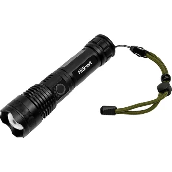 LED kabatas lukturis 3000lm, IPX7, USB-C, melns