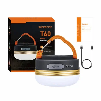 Kempinga lukturis Superfire T60 2.5W 1000mAh